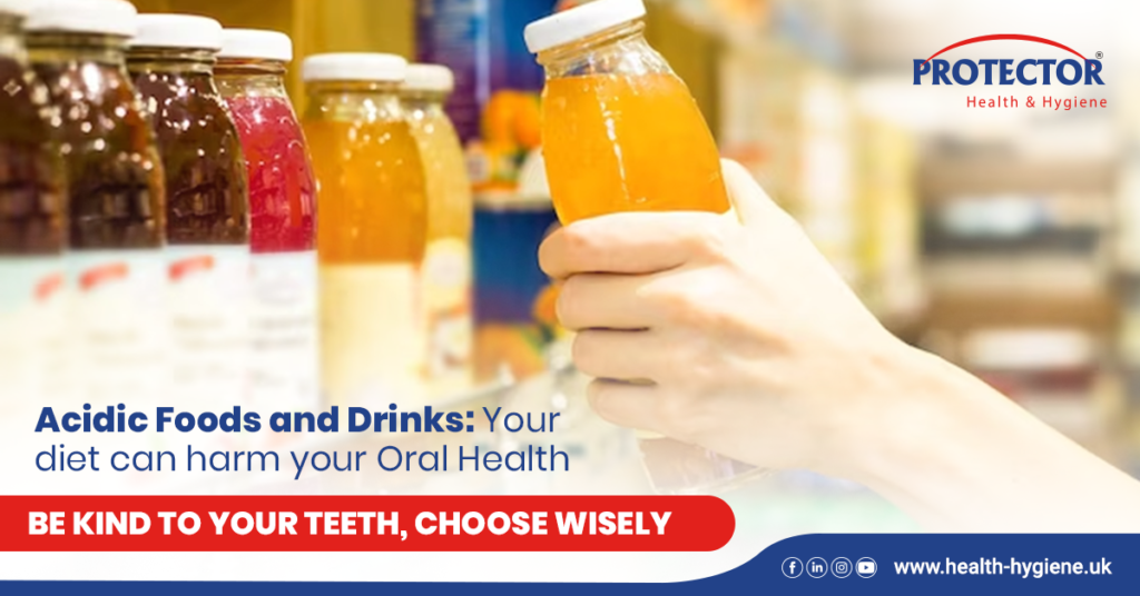 Acidic foods & drinks may satisfy your taste buds but can harm your oral health, causing dental erosion and cavities.
